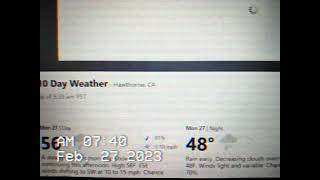 THE WEATHER CHANNEL IN HAWTHORNE CA