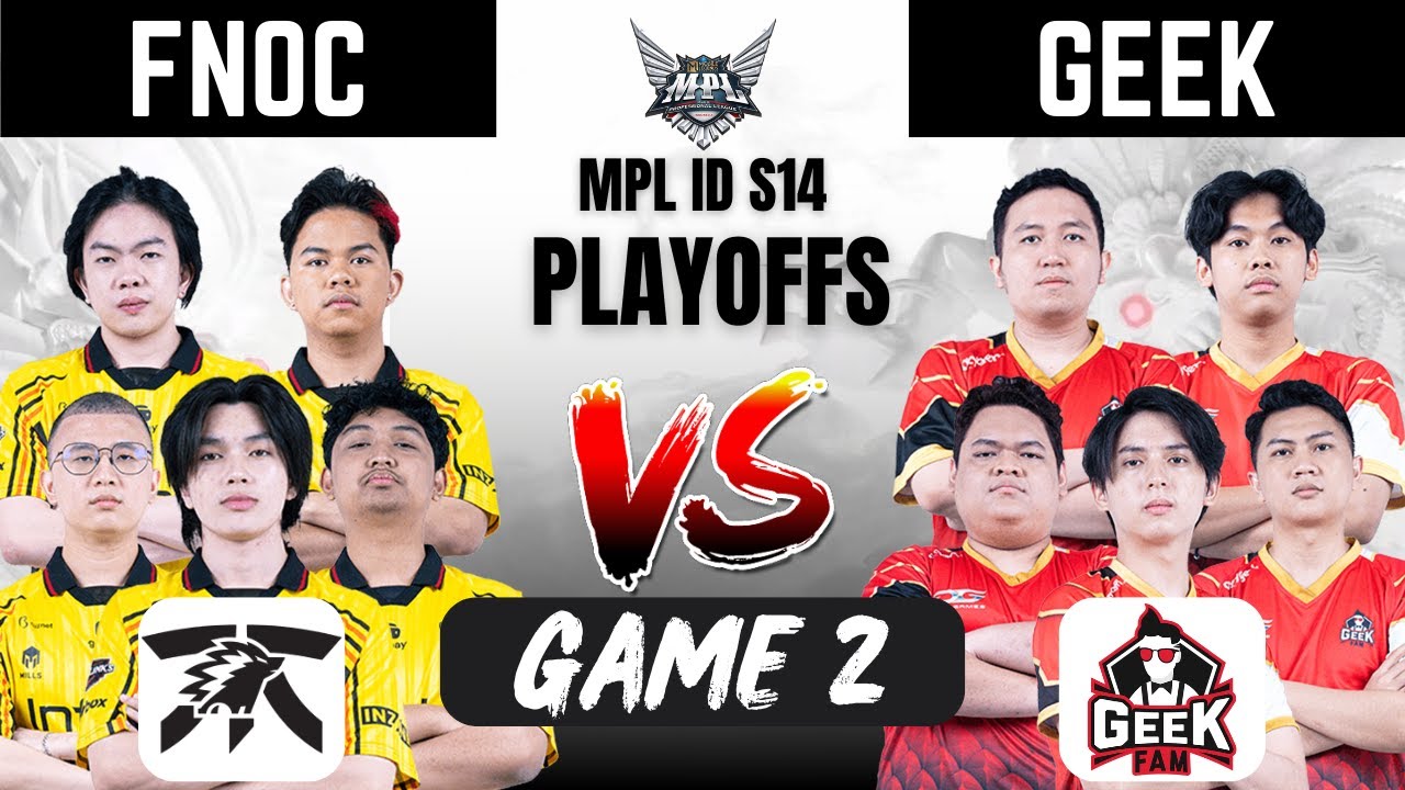 FNOC VS GEEK GAME 2 | FNATIC ONIC ID vs GEEK FAM GAME 2 | MPL ID S14  Playoffs Day 1 