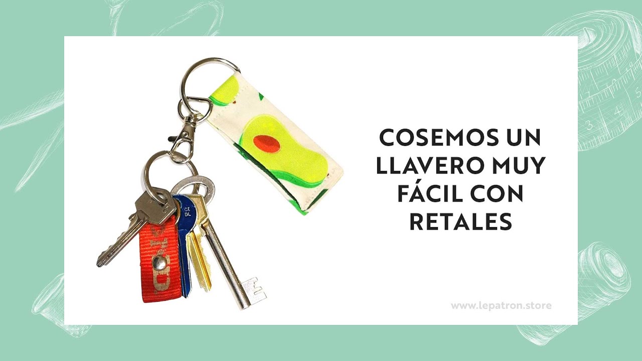 Llavero en tela con retales - DIY