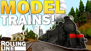 Desert Steam Locomotives DESTROY Each Other!!  -  Rolling Line Gameplay