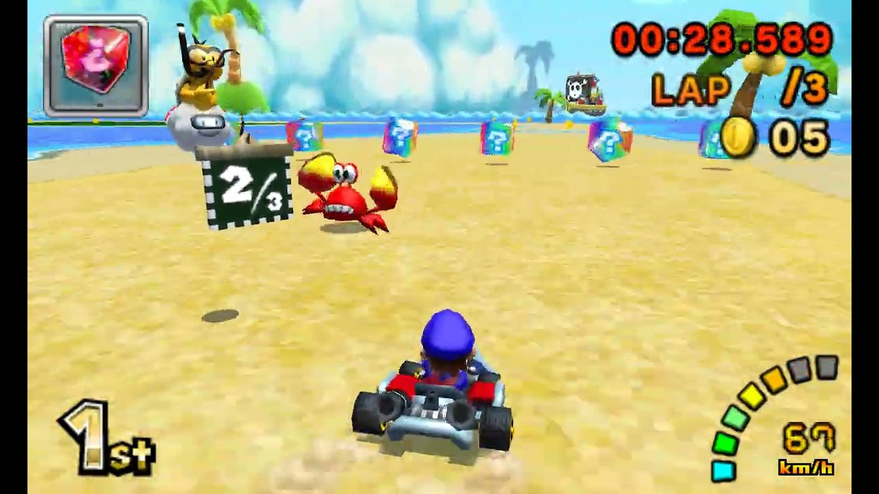 Melee Blue Mario от kev235253 - Mario Kart 7: Пользовательский персонаж [1440p 60fps]