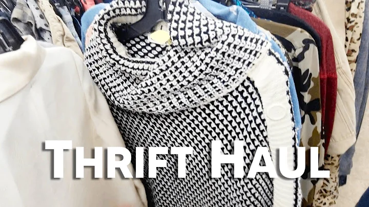 Thrift with Me | Designer Dupes - Toteme, Balmain, Sandro | Styling Try-on Haul | Model Image