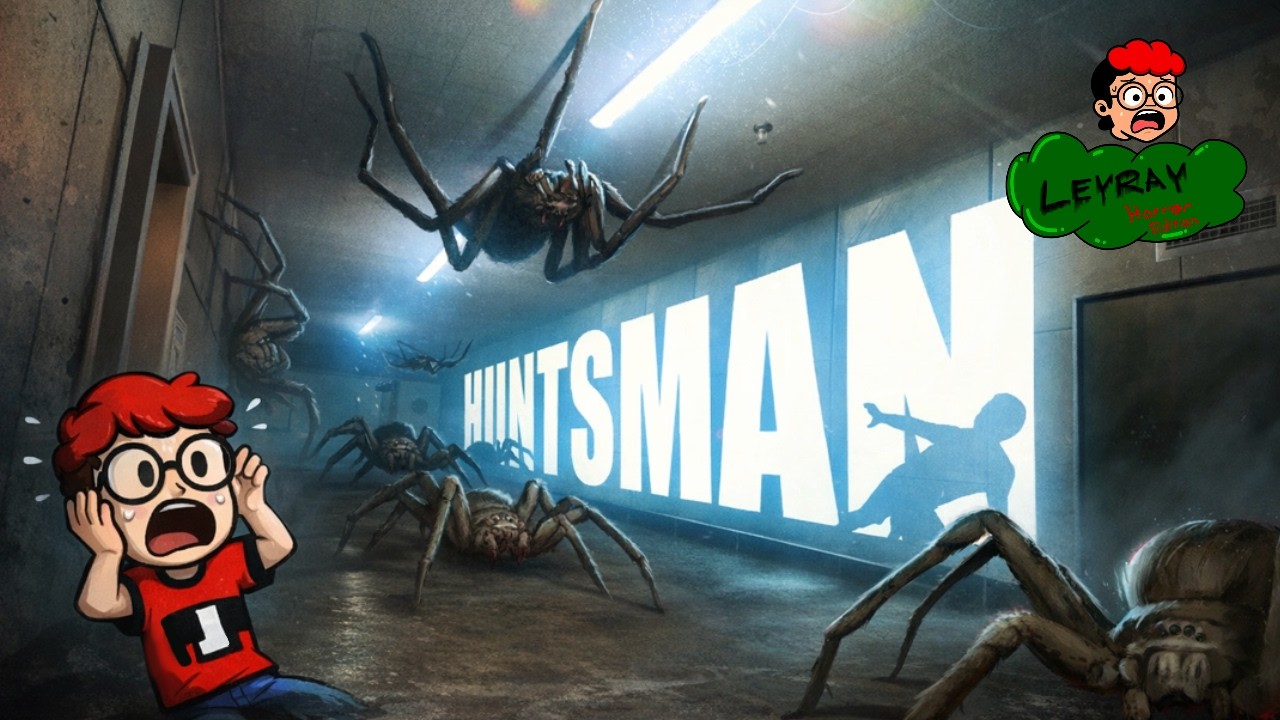 IM TRAPPED WITH A HUGE SPIDERRR !! (Huntsman)