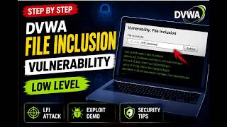 File Inclusion Vulnerability in DVWA (Low Level) | Step-by-Step Tutorial