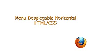 Menu Horizontal Desplegable en HTML/CSS