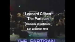 Leonard Cohen The Partisan letra en castellano