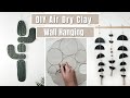 DIY Home Decor Air Dry Clay Wall Hanging | Easy Clay Decor | Geometric Clay and Wood Wall Hanging