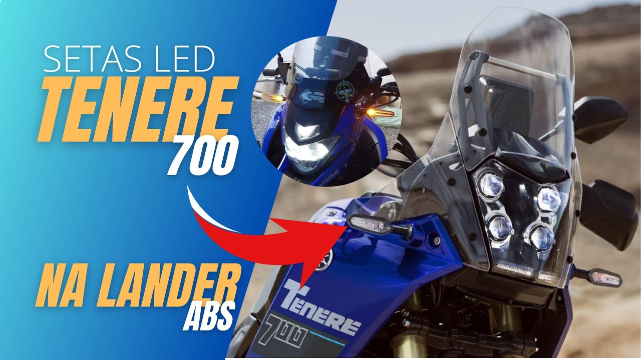 COLOQUEI A SETA DE LED DA T7 NA LANDER ABS 😎👌