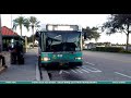 Palm Tran bus action around the city 2020