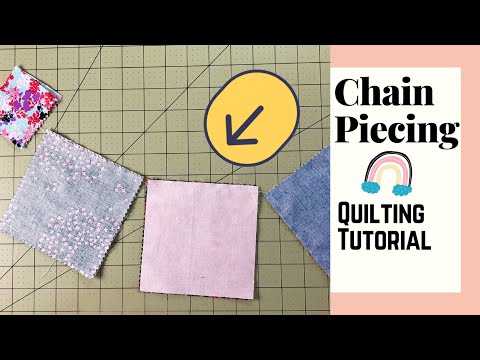 CHAIN PIECING QUILT BLOCKS for easier quilting