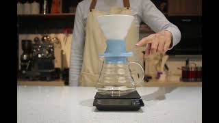 Glass Coffee Dripper with One-Switch Control