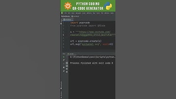 QR Code Generator with Python using just 5 lines of code #shorts #python #coding #programming