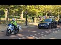 THE DUKE OF EDINBURGH MOTORCADE IN CENTRAL LONDON