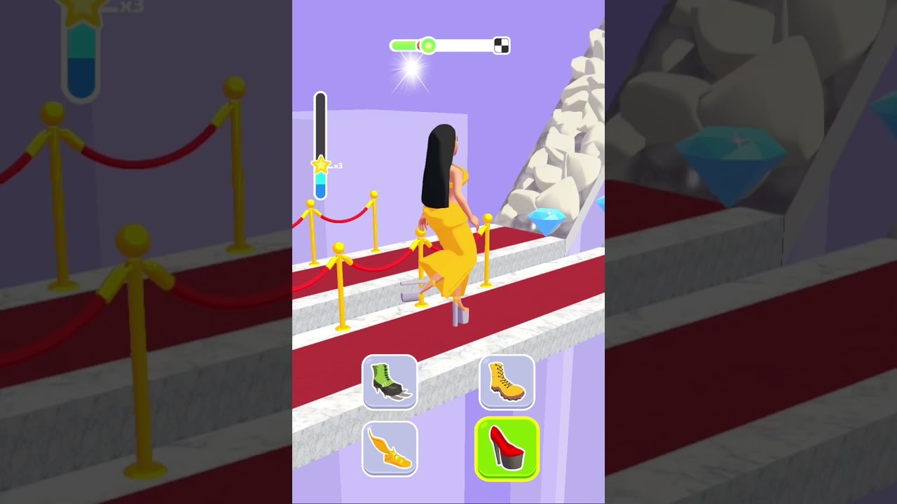 Shoe Race gameplay all levels