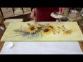 Decoupage on canvas Art Tutorial. How to make canvas painting DIY Idea