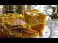 Basbousa , Middle Eastern Dessert, Semolina Cake