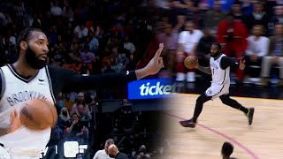 Andre Drummond Gets Away With The Travel And Throws Up The Peace Sign To Tyler Herro