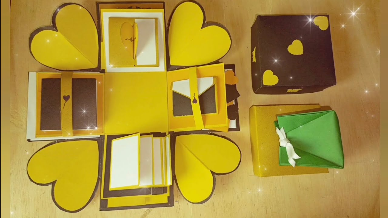 How To Make Explosion Box | Step by Step Tutorial | Gift Box - YouTube