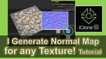 How to generate Normal Map for any texture | iClone 8 Tutorial