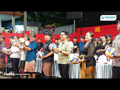  Bupati Badung Buka Turnamen Bola Voli Porum Cup IV Banjar Umahanyar Darmasaba