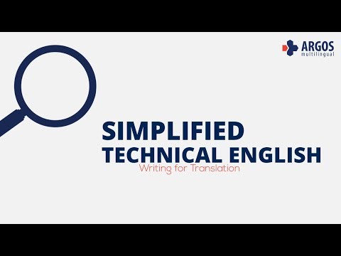 Simplified Technical English - Writing for Translation