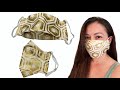 How to Sew 3D Face Mask with Filter Pocket