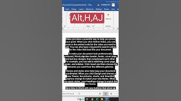 Justify Text Alignment #word #winword #shortsvideo #shorts #ytshorts #eleganceacademy #alignment