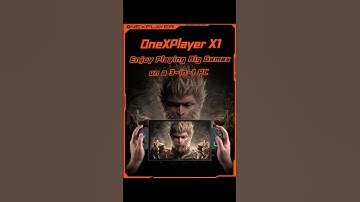 Play games on a 3-in-1 computer today! #onexplayer#onexplayerx1#pcgaming#playgame#3in1#biggame#gamer