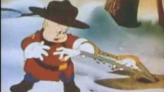 Elmer Fudd pichenoté par Bugs Bunny