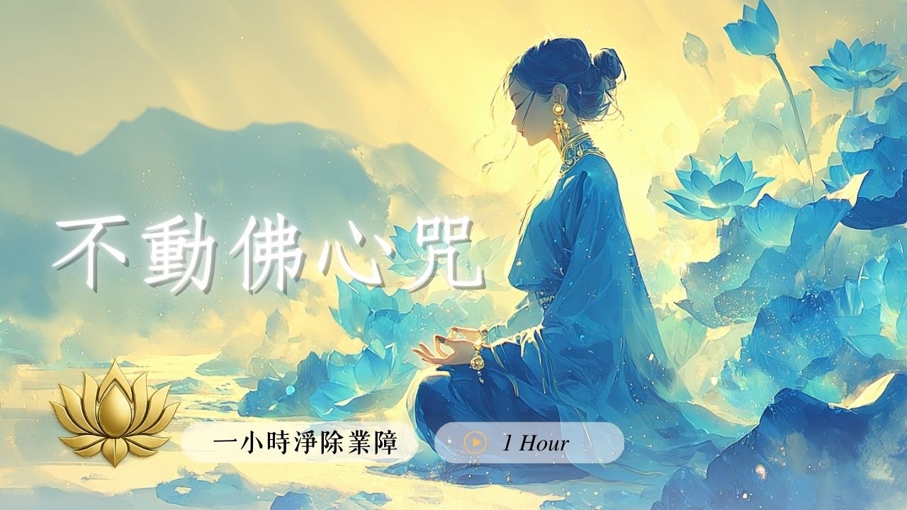 東方妙喜【不動佛心咒】1HR 💙不動如山、轉化憤怒、堅定智慧 Akshobhya Buddha Mantra 🏔️ #不動佛心咒