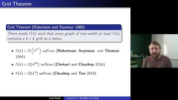 Graph Theory 7-1: Brambles and Grids