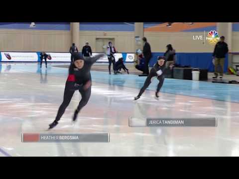 Olympic Long Track Speedskating Trials | Heather Bergsma And Jerica Tandiman Skate The Women's 1,000