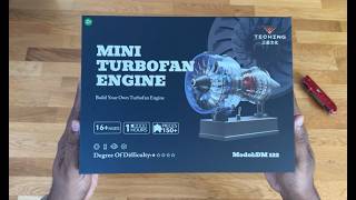 Mini Metal Turbofan Engine Model Kit - DM122 | Unboxing | Full Assembly | ASMR | No Talking