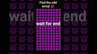 Find the odd emoji |😈| |Eye test challenge|#trendingshorts#challenge#shorts#viralshorts#illusion
