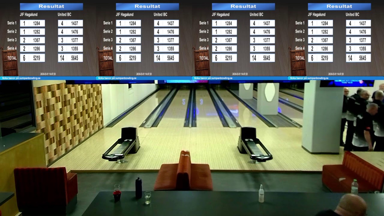 Liga! Bana 1-4 Sundbybergs Bowlinghall 20260301