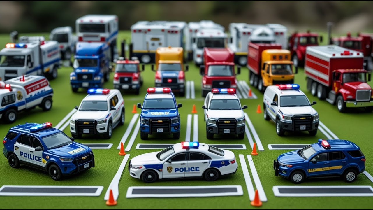 Animation mit Farben – Wie wurden die Mini-Traktoren auf einem dreistöckigen Anhänger transportiert?