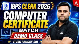 IBPS Clerk 2026 Computer Certificate Batch | Demo Class | By Vivek Kumar Pandey screenshot 4