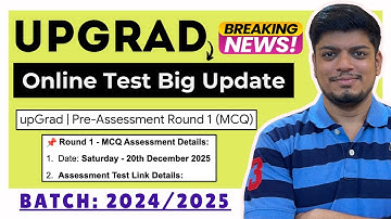🔥UpGrad Biggest Online Test on 20 Dec | UpGrad Exam Pattern (Online MCQ Exam) | 2024, 2025 BATCH