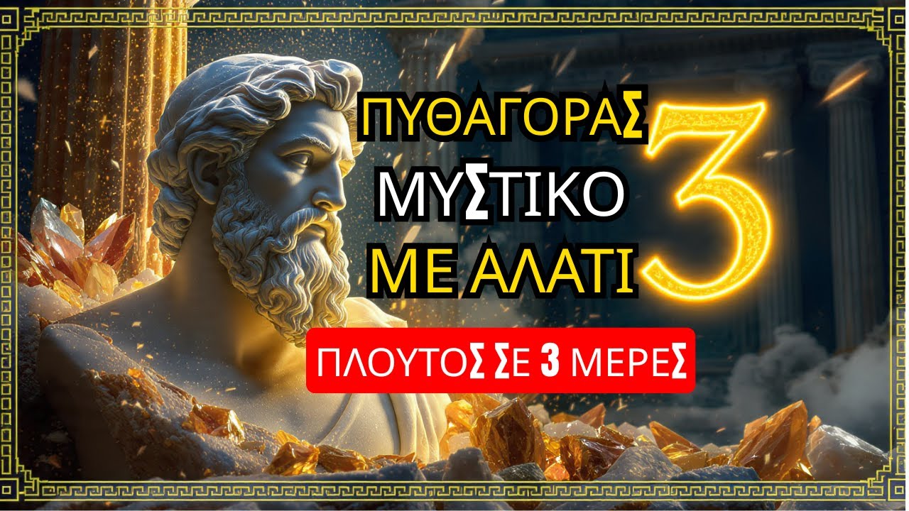 ΠΥΘΑΓΟΡΑΣ Έριχνε ΑΛΑΤΙ στην ΠΟΡΤΑ Έτσι: ΠΛΟΥΤΟΣ σε 3 ΜΕΡΕΣ - ΔΟΚΙΜΑΣΕ ΣΗΜΕΡΑ