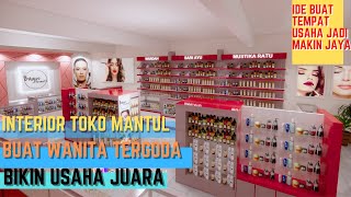 INTERIOR TOKO BAJU ATAU BUTIK MINIMALIS MODERN LAHAN SEMPIT