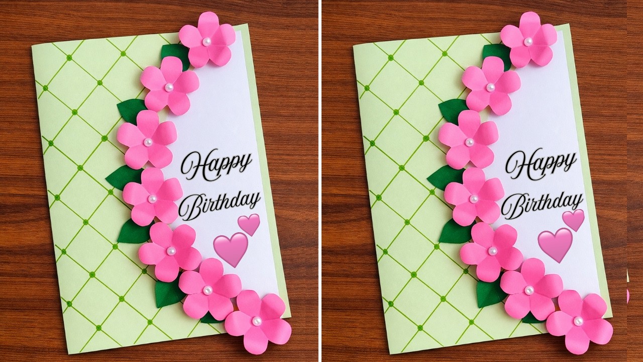 DIY Birthday Card Making | Easy and Beautiful Handmade Card Tutorial ...