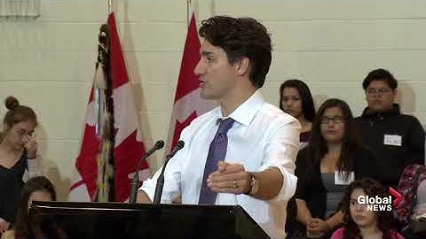 Trudeau explains settler colonialism