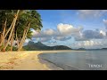 Bora bora  day to night timelapse  beach sea sunset  motu tane french polynesia   4k travel