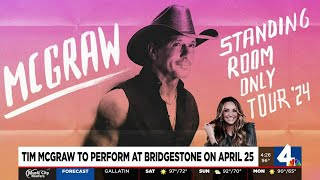 Tim McGraw to perform at Bridgestone on April 25