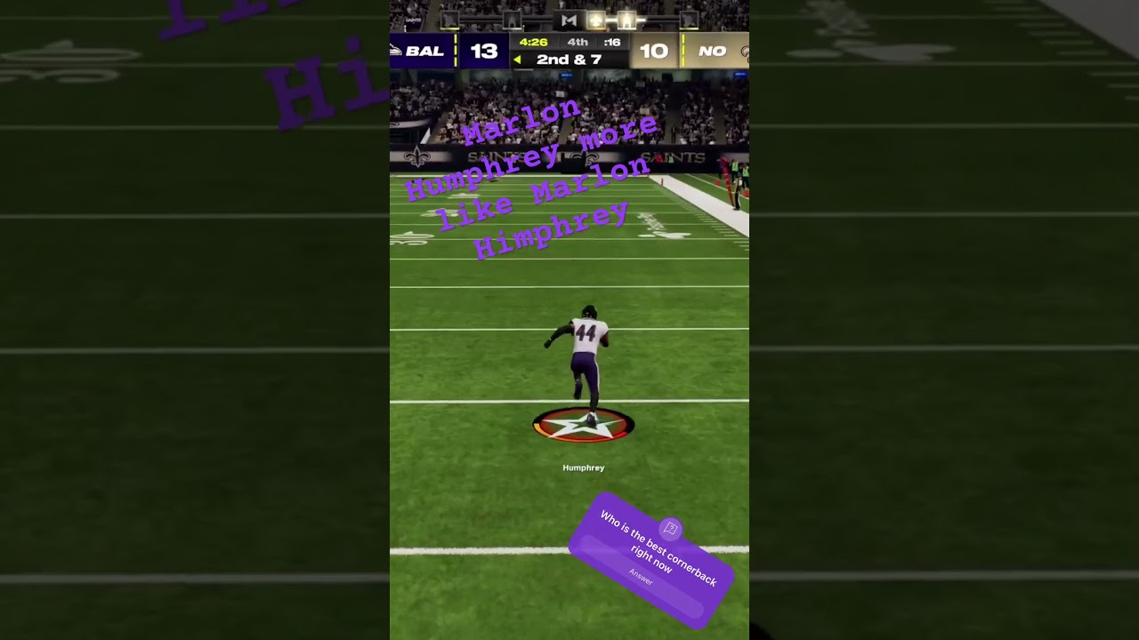 Who’s better Marlon Humphrey or Nate Wiggins? 