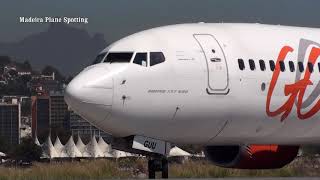 Vários Pousos e Decolagens no Aeroporto Santos Dumont (1 hora)