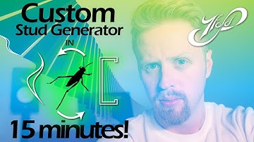 Create a Custom Stud Generator in 15 Minutes with Grasshopper | Parametric Architecture