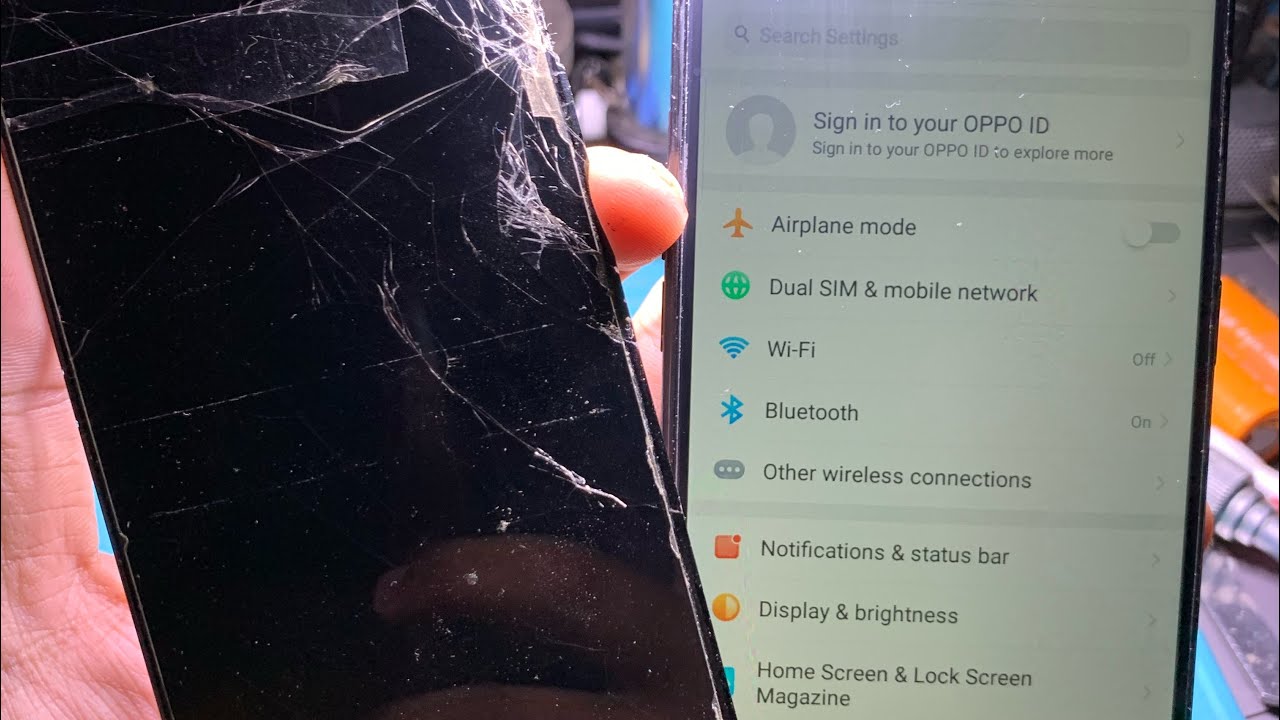Oppo a5s Change Lcd and deep cleaning YouTube