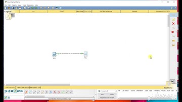 Using Packet Tracer, create a basic network of two computers using appropriate network wire.