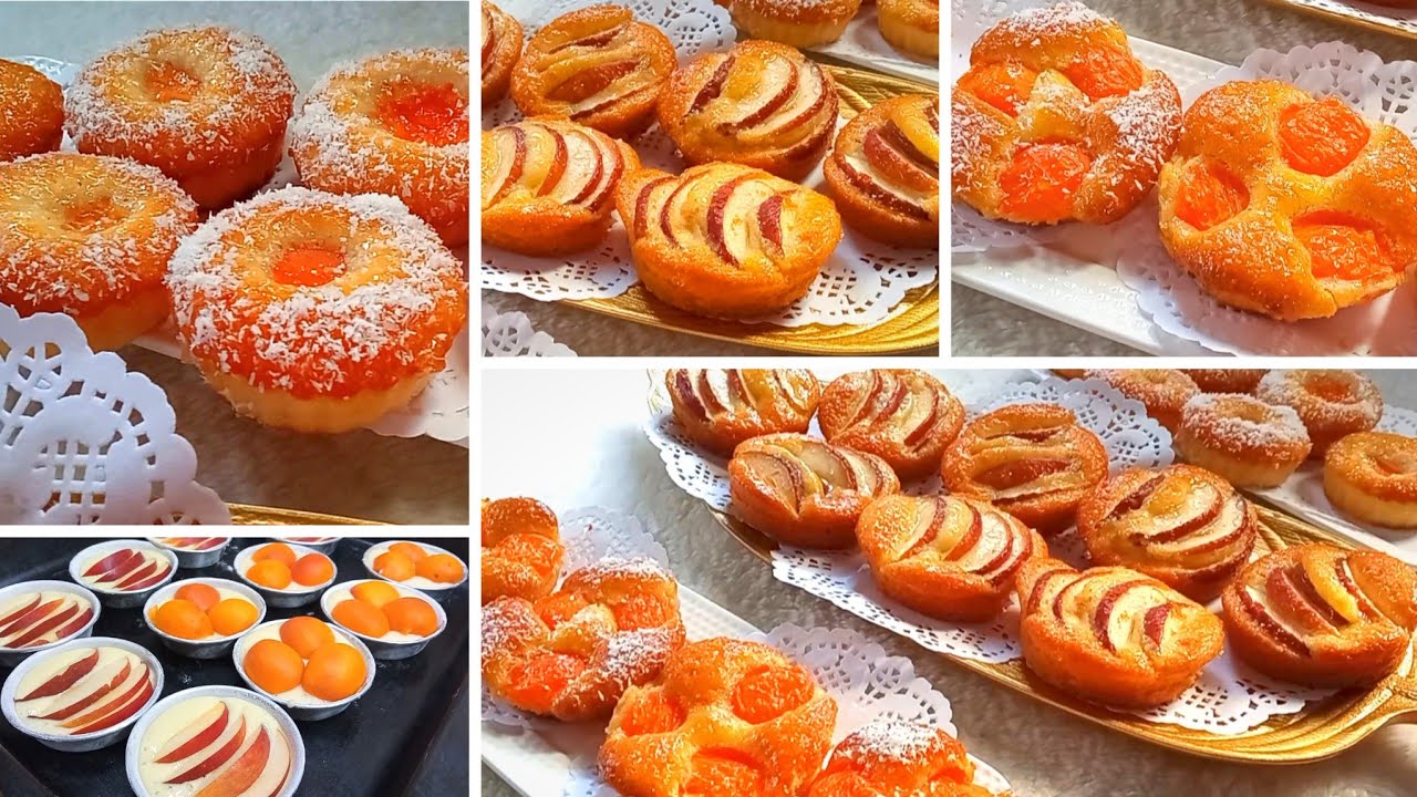 حضريهم في رمشة عين✔️ وكوني متأكدة لي ذاقهم عندك غيحماق عليهم 👌ميني كيك بالمشماش وبالتفاح